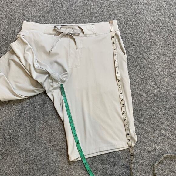 Hylete Shorts Mens S Small Dove Pull On Drawstring Stretch Zip Pocket Training - Picture 4 of 10